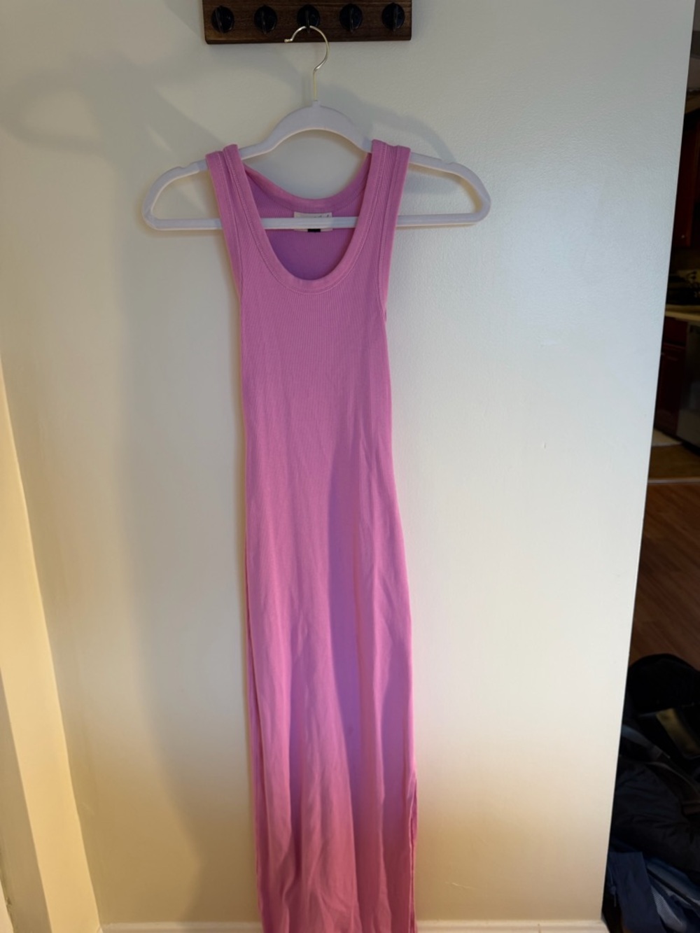 Universal Threads Sleeveless Pink Ribbed Maxi Dress